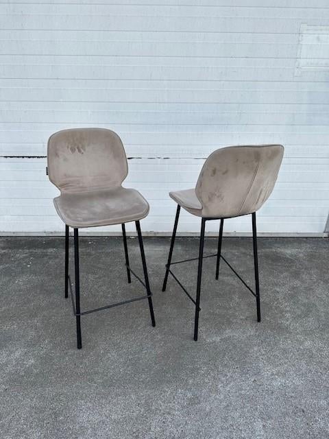 20 taupe luxe bistro horeca restaurant kookeiland krukken, Ophalen, 5 krukken of meer, Met voetsteun, 60 tot 90 cm