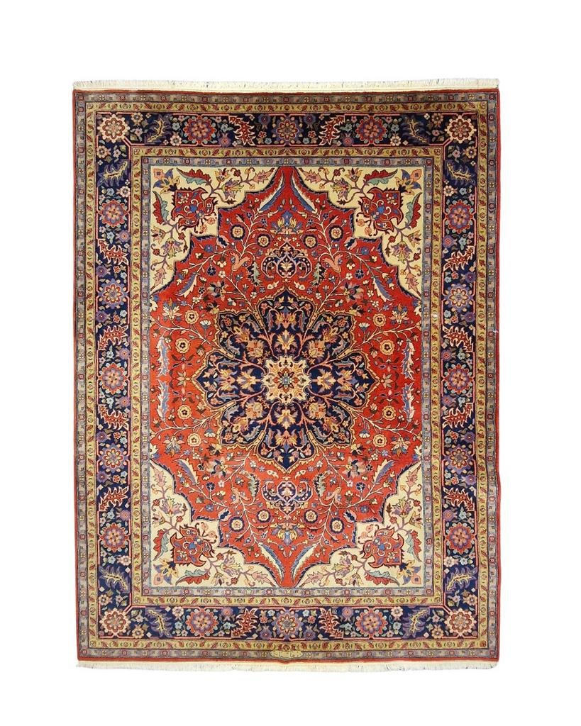 Groot Perzisch tapijt 350x250 wollen vloerkleed handgeknoopt