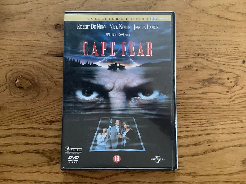 16). CAPE FEAR / 2 DVD, Nick Nolte Jessica Lange, de Niro., Vanaf 16 jaar, Ophalen of Verzenden, Zo goed als nieuw, Overige genres