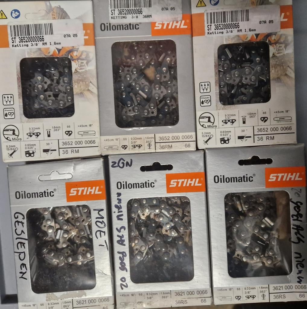 STIHL ZAAGKETTINGEN nieuw/zgan, Tuin en Terras, Hand-tuingereedschap, Ophalen of Verzenden