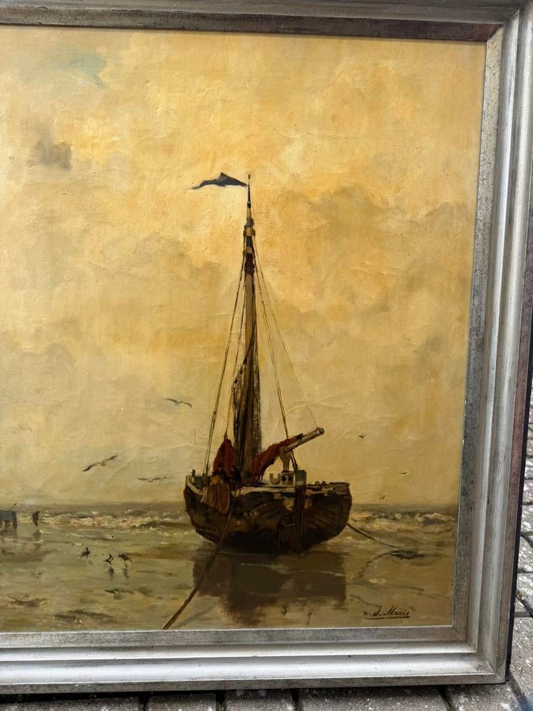 Botter op het strand naar Jacob Maris ., Ophalen