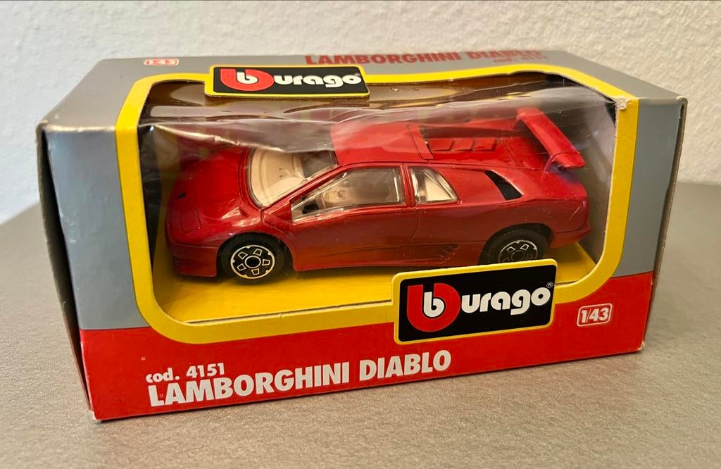 Lamborghini Diablo 1:43 Bburago, Hobby en Vrije tijd, Modelauto's | 1:43, Ophalen of Verzenden, Zo goed als nieuw, Auto, Overige merken