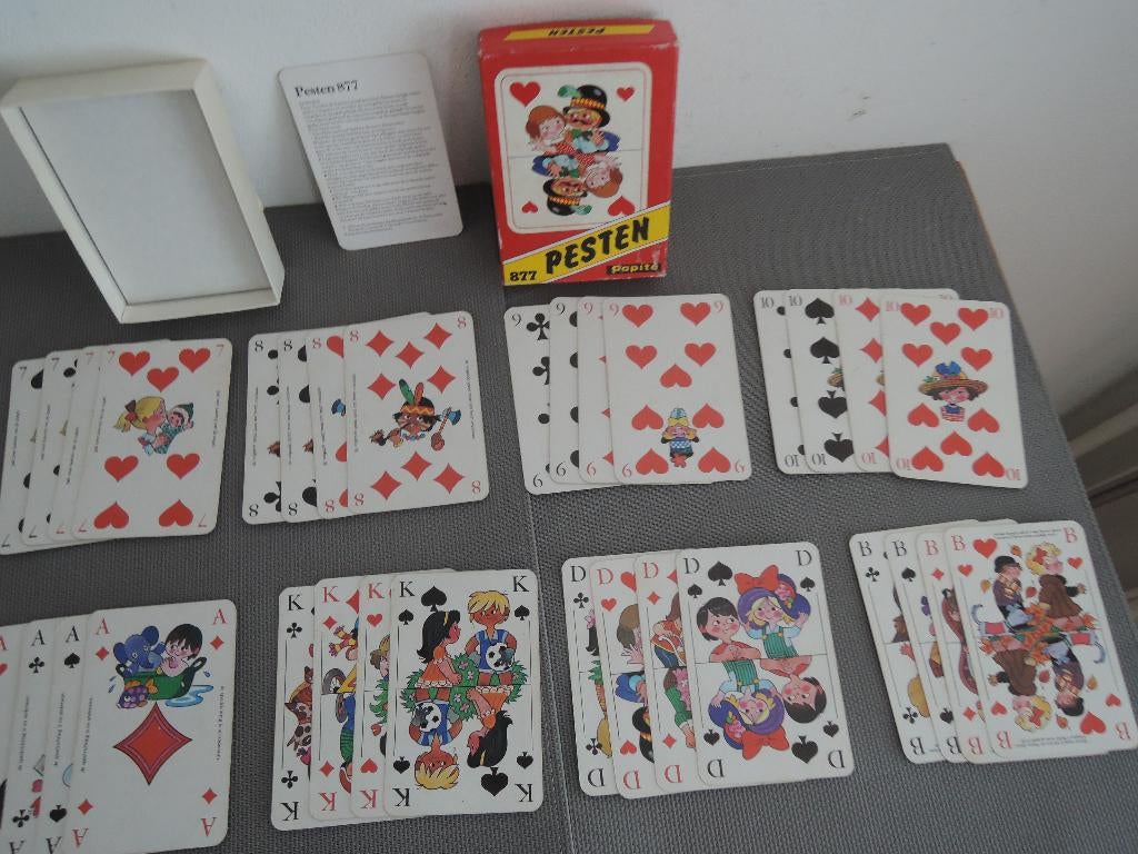Papita kwartet "Pesten", Verzamelen, Speelkaarten, Jokers en Kwartetten, Ophalen of Verzenden, Gebruikt, Kwartet(ten)