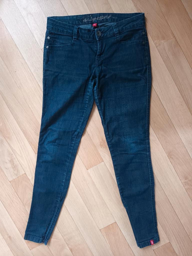 EDC by Esprit five slim jeans spijkerbroek blauwe maat 38, Blauw, Ophalen of Verzenden, W30 - W32 (confectie 38/40), Gedragen