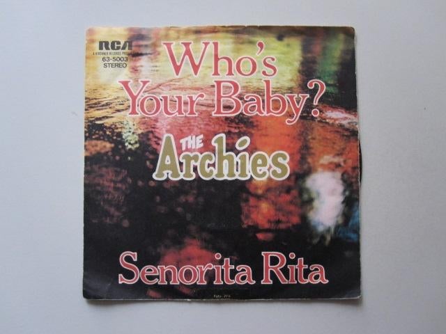 THE ARCHIES -  who's your baby - vinyl 7", Gebruikt, 7 inch, Single, Ophalen of Verzenden