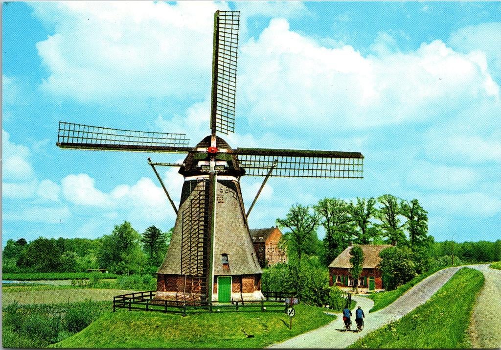 Waardenburg - Zeskantige molen, Verzamelen, Verzenden, 1960 tot 1980, Ongelopen, Zeeland