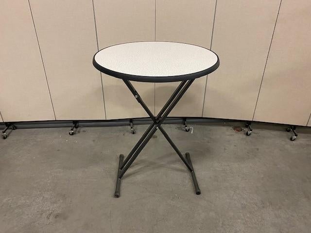 Klaptafel / bartafel / tafel diameter 85xH110 cm, 2 stuks, Gebruikt, 50 tot 100 cm, Rond, Metaal