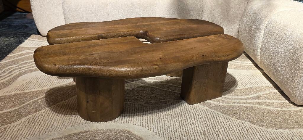 Organische Salontafel set | Lichtbruin | Hoge Korting!, Ophalen, Organische, Nieuw, 50 tot 100 cm