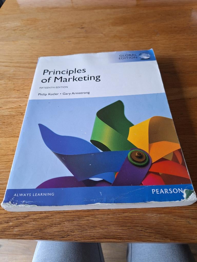 Principles of Marketing 15th Edition, Boeken, Ophalen of Verzenden, Beta, Zo goed als nieuw, WO