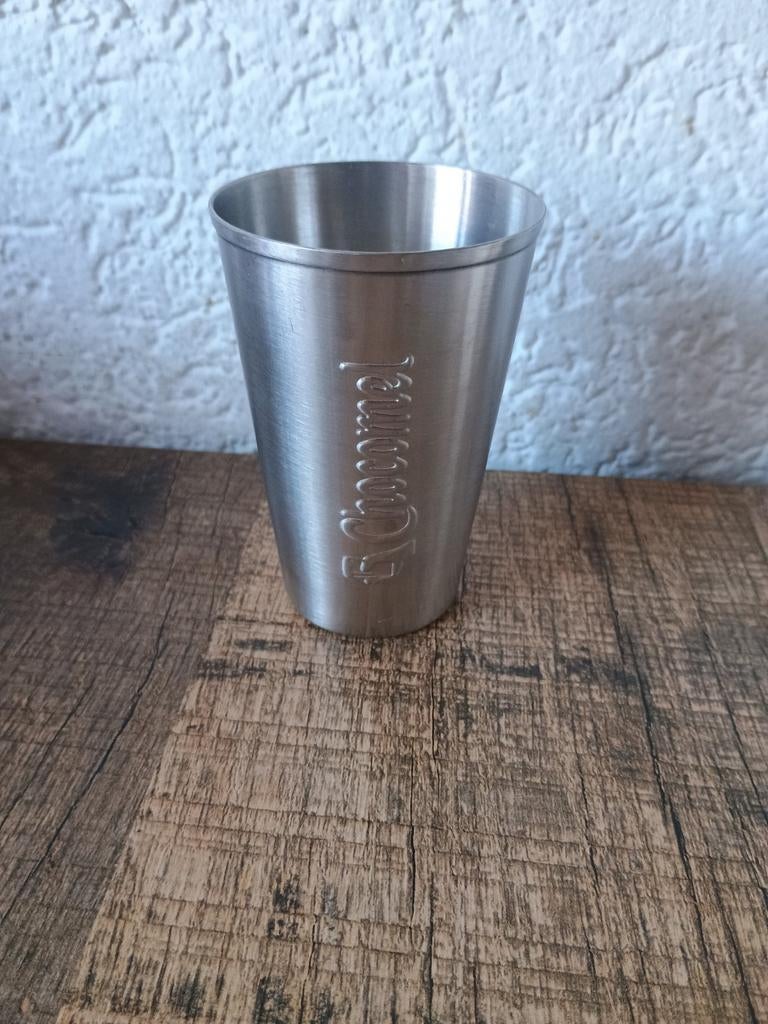 Metalen chocomel beker, Ophalen of Verzenden, Overige materialen, Overige stijlen, Overige typen