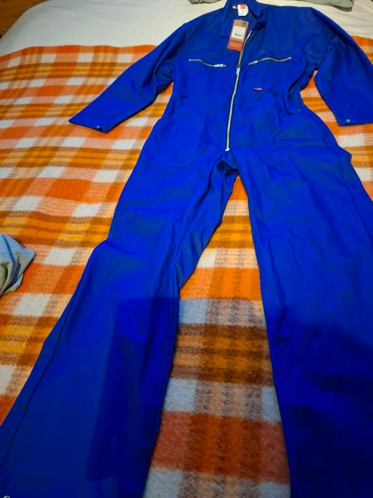 Nieuwe Havep overall, maat 50, ritsen. Drukknopen, blauw,, Tuin en Terras, Havep, Heren, Overall, Nieuw