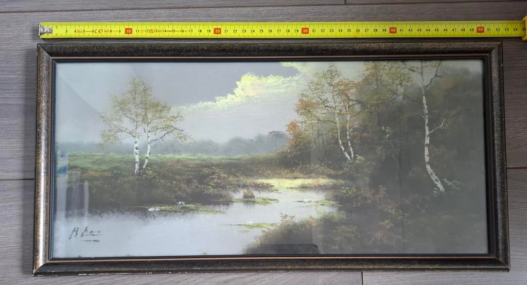 Huub Cox - Landschap met Water, Ophalen of Verzenden