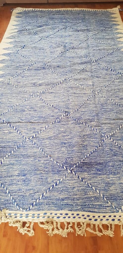 Handgeknoopt Berber kleed wol 285x150cm, 150 tot 200 cm, 200 cm of meer, Ophalen of Verzenden, Zo goed als nieuw