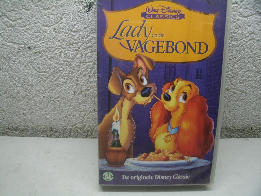 vhs 182a lady en de vagebond classics ned gespr, Cd's en Dvd's, VHS | Kinderen en Jeugd, Alle leeftijden, Ophalen of Verzenden