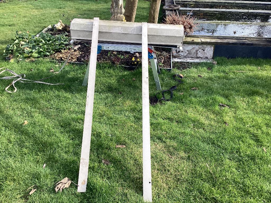 Te koop rolluik, Ophalen, Gebruikt, 100 tot 150 cm, Crème of Beige