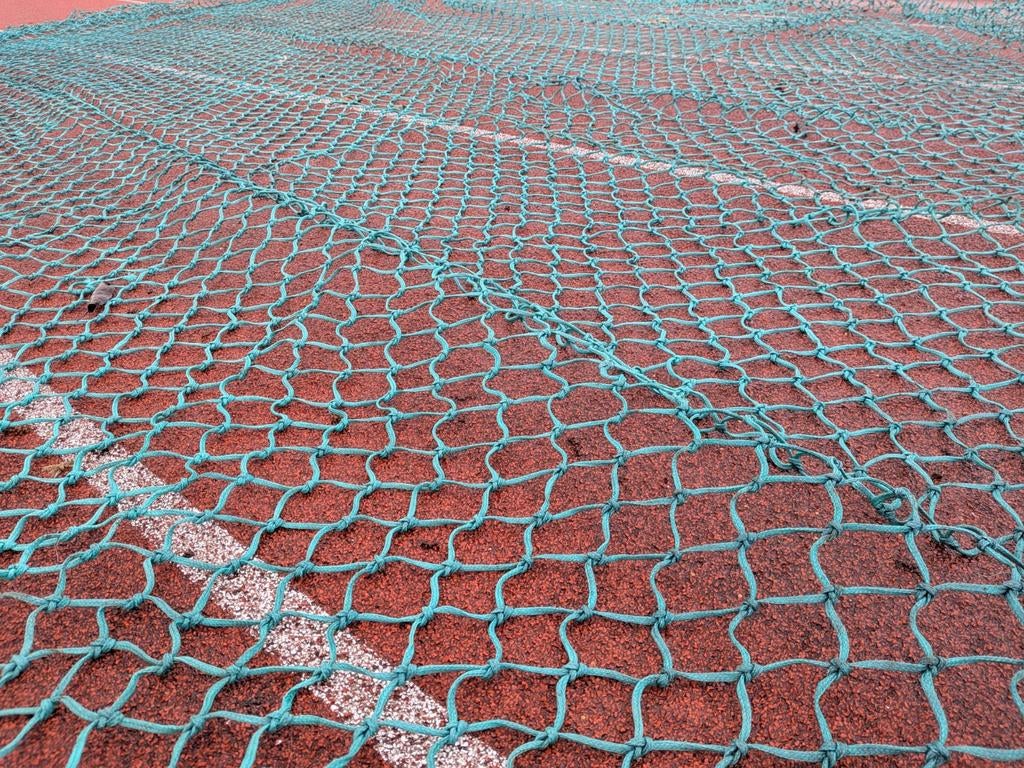 Geknoopt PE netten,  speelnet, kattennet / Afscherming, Ophalen, Gebruikt