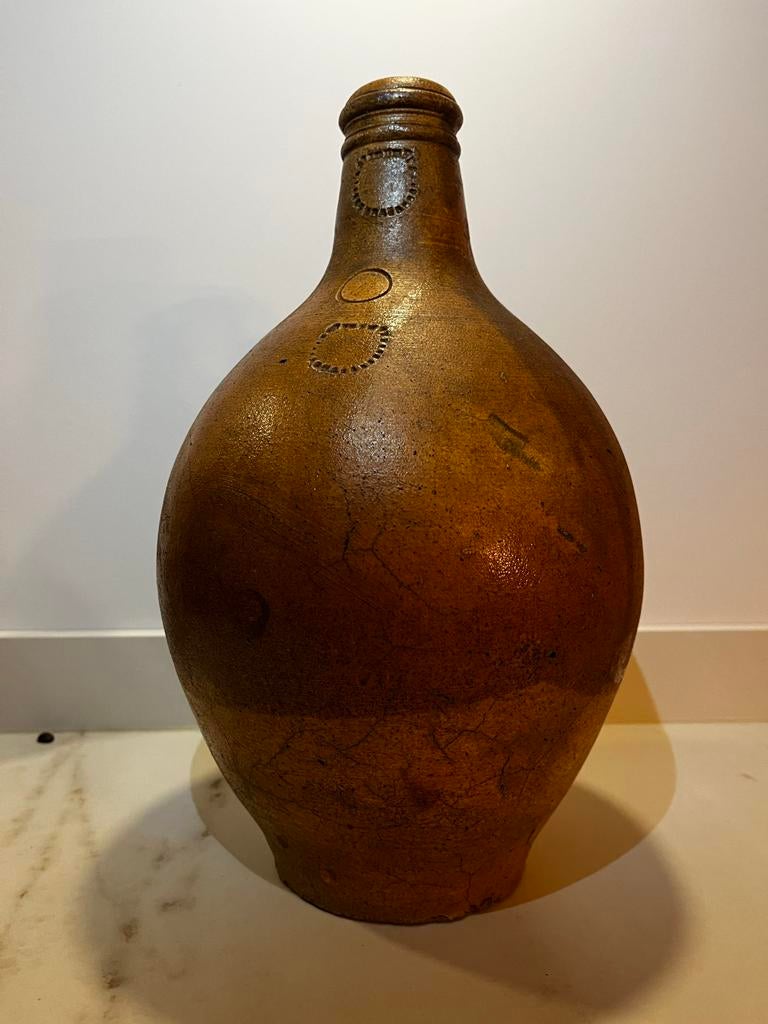 Antieke kruik - ca. 1800 baardman / bellarmine kruik, Antiek en Kunst, Antiek | Keramiek en Aardewerk, Ophalen of Verzenden