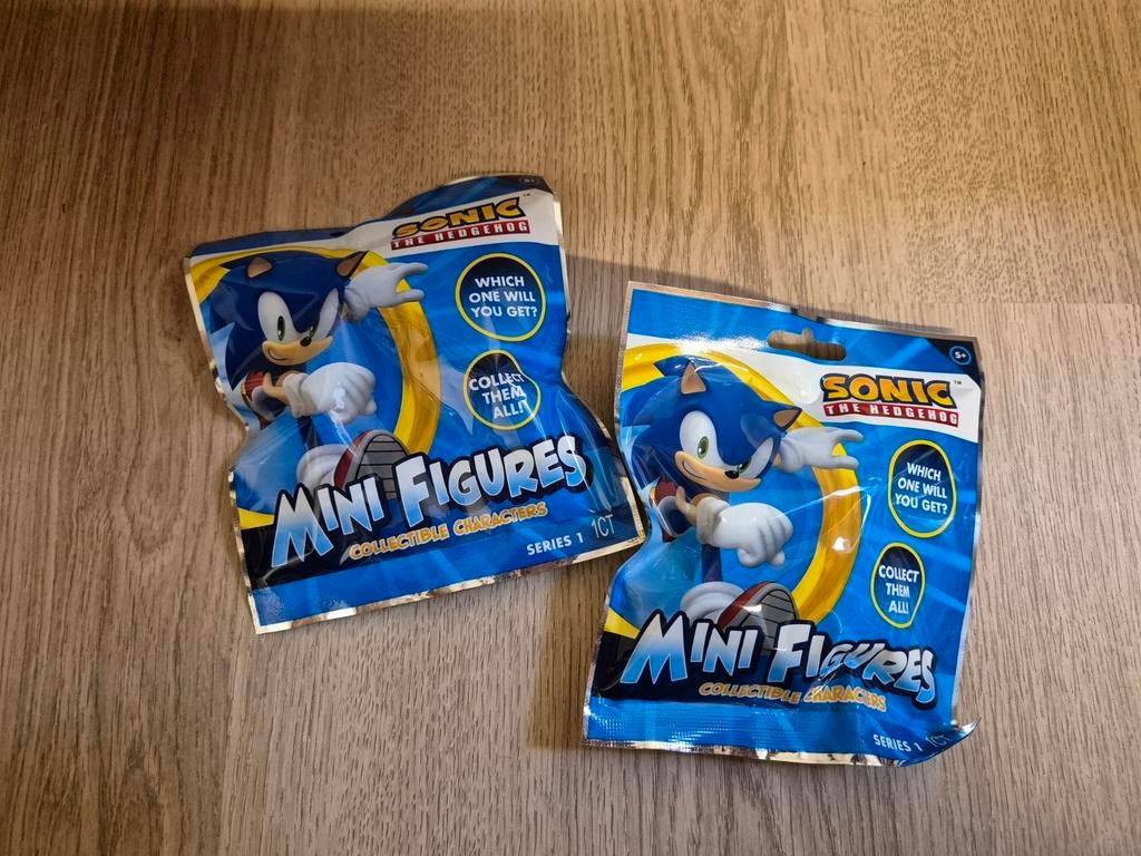 Sonic poppetjes collectibles 2 zakjes, Ophalen of Verzenden, Zo goed als nieuw