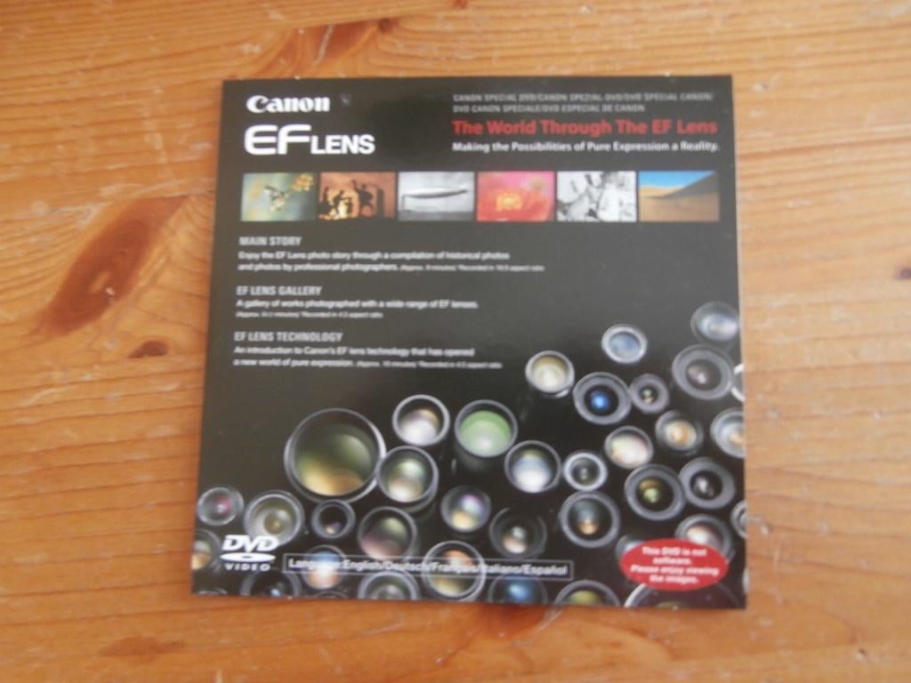Fotocamera digitaal Canon EF lens dvd video foto, Ophalen of Verzenden, Zo goed als nieuw