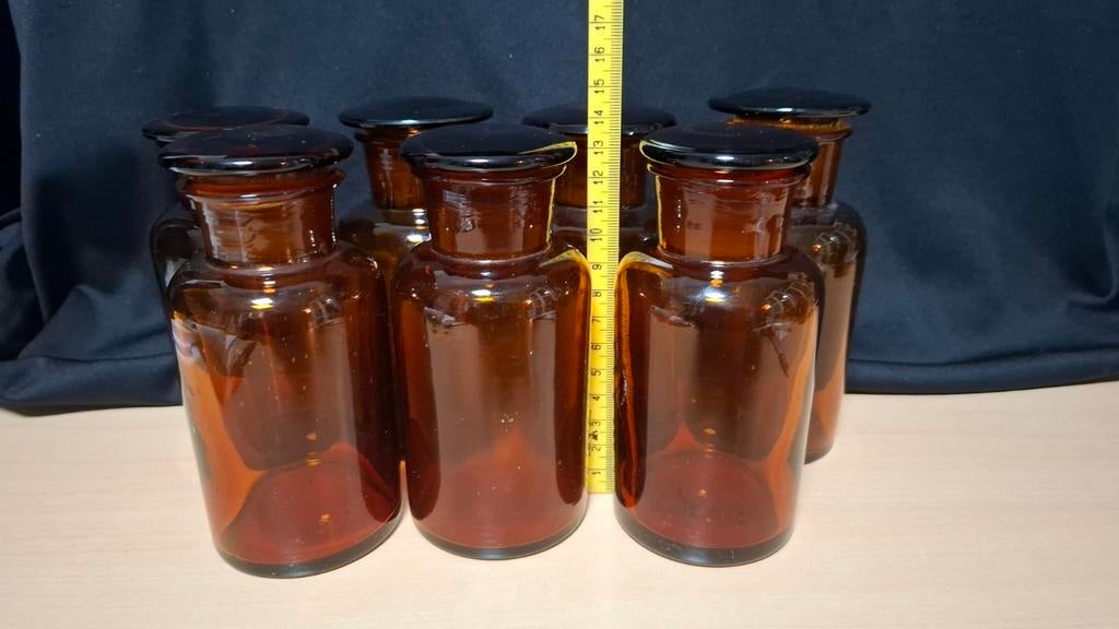 Stopflesjes apotheek, Antiek en Kunst, Antiek | Glas en Kristal, Ophalen of Verzenden
