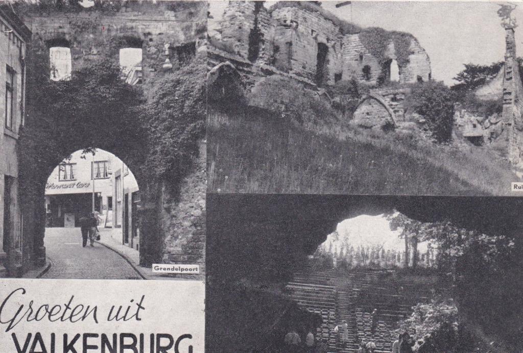18128 Groeten uit Valkenburg Gelopen limburg, Ophalen of Verzenden, 1960 tot 1980, Gelopen, Limburg