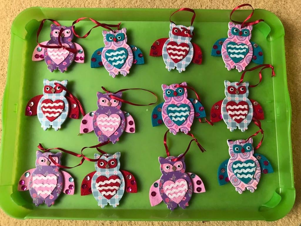 12 x uiltje 7,5 cm, Diversen, Kerst, Ophalen of Verzenden