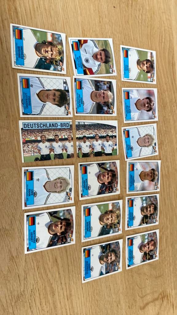 Panini euro 88 Duitsland, Ophalen of Verzenden, Zo goed als nieuw, Buitenlandse clubs, Poster, Plaatje of Sticker