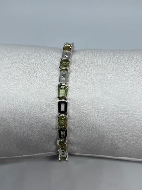 Zilveren Armband met Zultaniet Edelstenen, Zilverenedelstenen, Verzenden, Nieuw, 5646JA