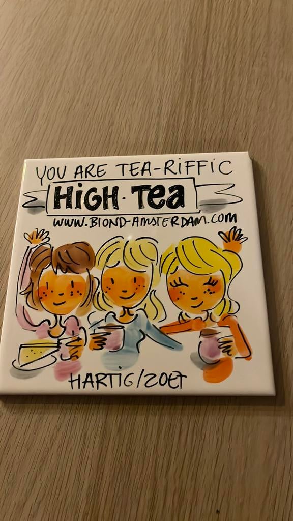 Blond Amsterdam LE tegels high tea, Blond Amsterdam, Overige typen, Ophalen of Verzenden, Zo goed als nieuw
