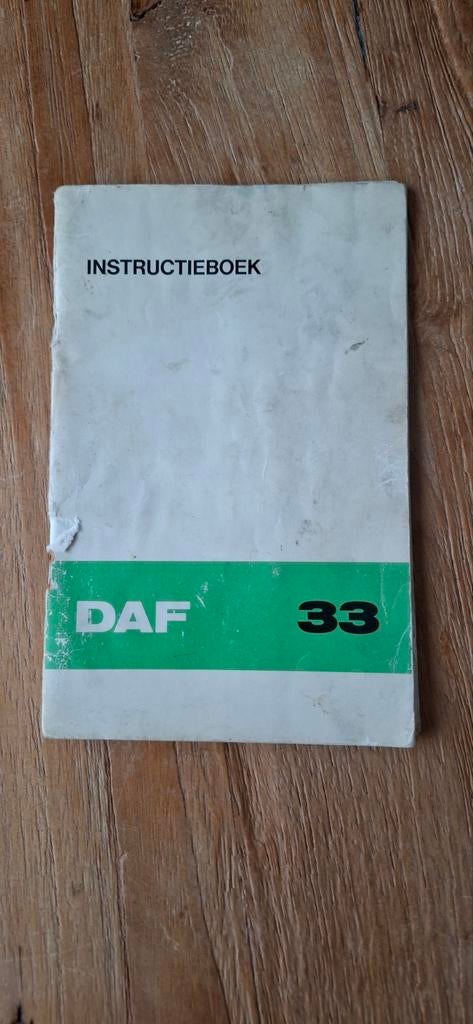 Zeer oud instructie boekje Daf 33, Auto diversen, Handleidingen en Instructieboekjes, Ophalen of Verzenden