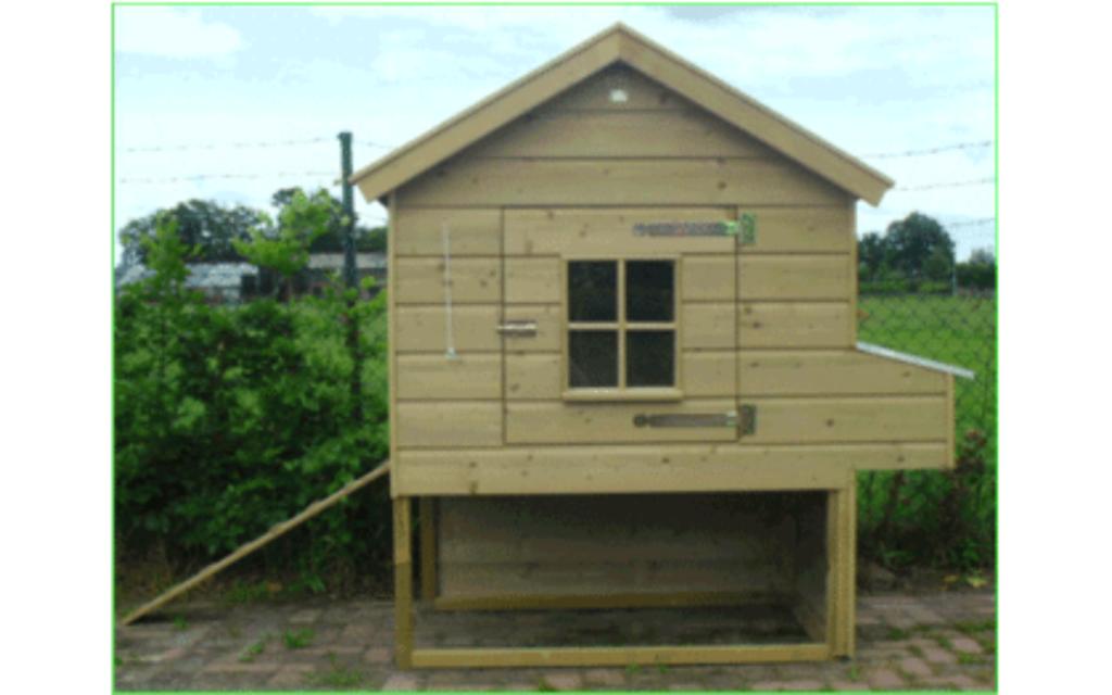 Kippen nachthok met legnest kippenren ook maatwerk, Ophalen of Verzenden, Nieuw, Kippenhok of Kippenren