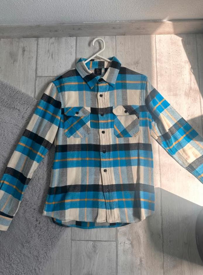 OVO Drake Overhemd Maat S, Blauw, Halswijdte 38 (S) of kleiner, Ophalen of Verzenden, Zo goed als nieuw