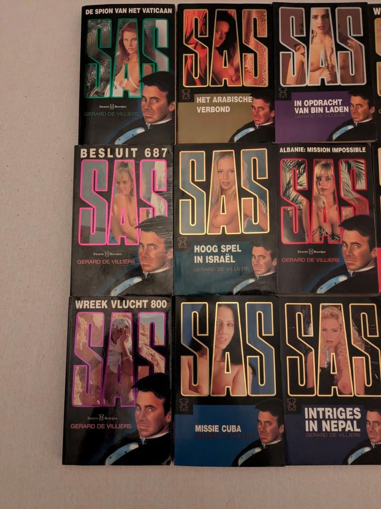 Gerard de Villiers SAS Pockets - 18 stuks, Ophalen of Verzenden, Zo goed als nieuw, Gerard de Villiers, Overige typen