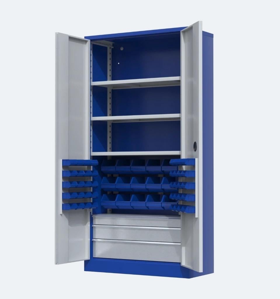 werkplaatskast bakkenkast legbordenkast 200x100x45cm, Verzenden, Nieuw, 25 tot 50 cm