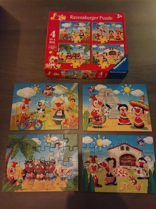 Jokie puzzel 3+ 4-in-1, Ophalen, 10 tot 50 stukjes, Gebruikt, 2 tot 4 jaar