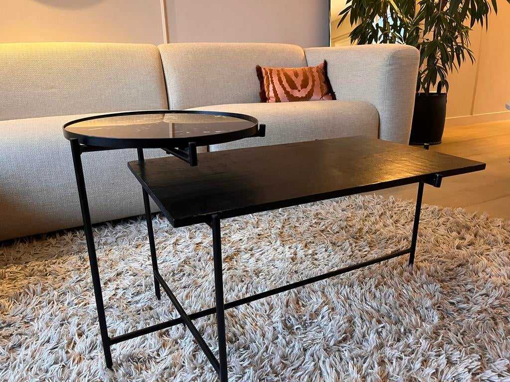 Xooon Kyra bijzettafel/salontafel, Ophalen, Minder dan 45 cm, Minder dan 55 cm, Metaal of Aluminium
