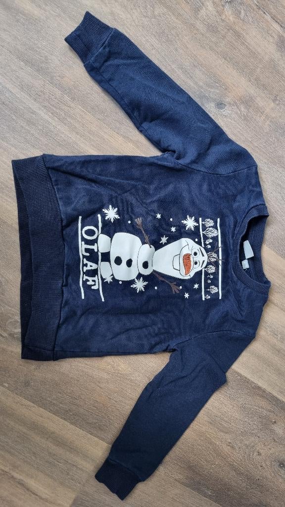trui olaf 98 disney frozen, Ophalen of Verzenden, Zo goed als nieuw, Jongen of Meisje, Trui of Vest