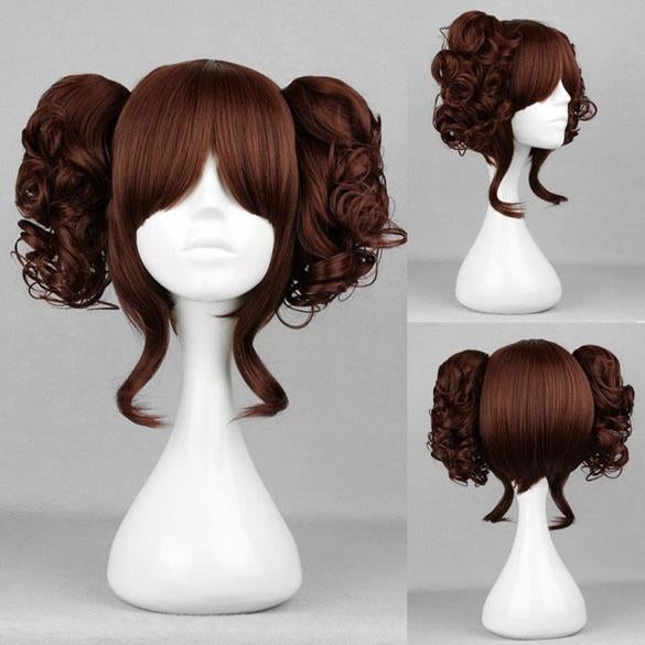 Leuke Carnaval Manga pruik met 2 staartjes op klem bruin, Sieraden, Tassen en Uiterlijk, Uiterlijk | Haarverzorging, Nieuw, Pruik of Haarverlenging