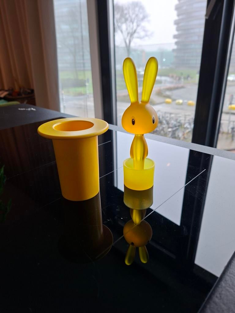 Alessi tandenstoker houder in vorm van konijn in hoed., Ophalen of Verzenden, Zo goed als nieuw