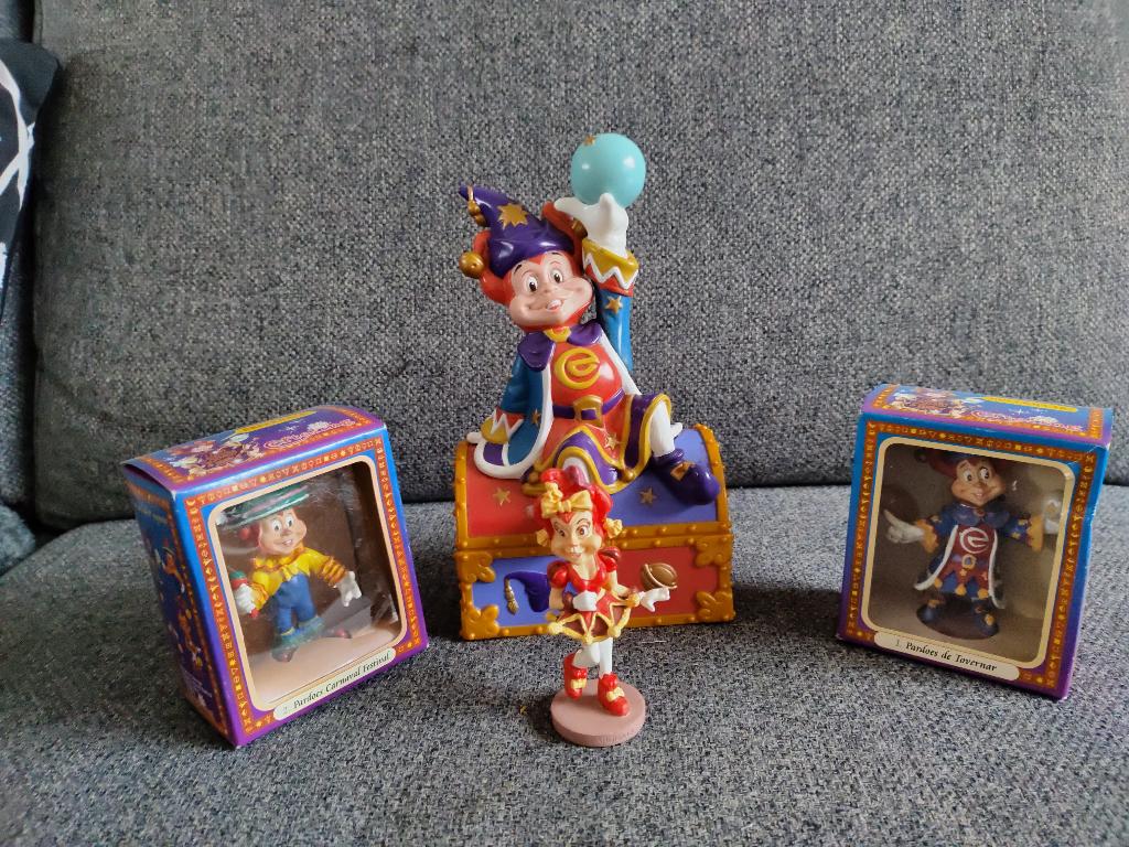 Efteling Popjes en spaarpot Pardoes, Ophalen of Verzenden, Gebruikt, Beeldje of Poppetje