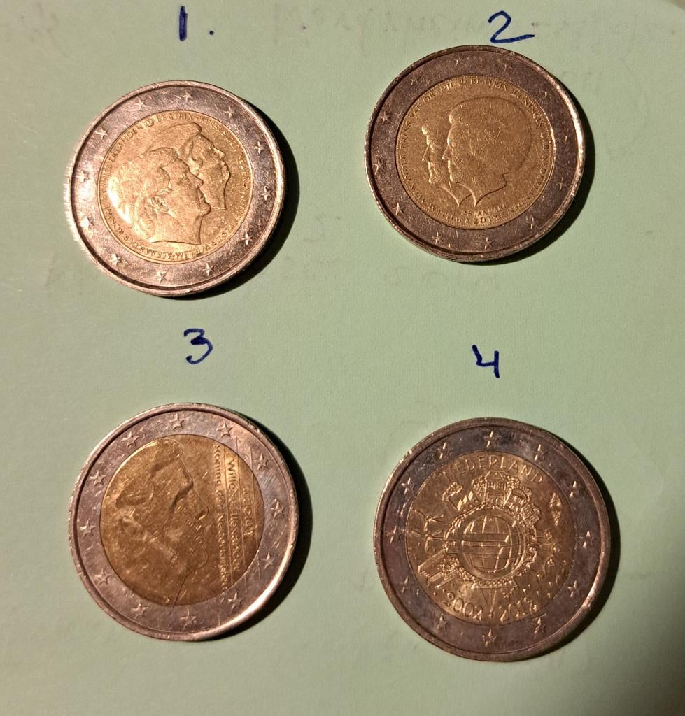 2 euro munten uit Nederland, Ophalen of Verzenden, Koningin Beatrix, Euro's, Losse munt