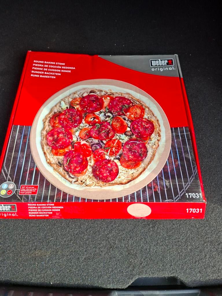 Weber Pizzasteen 36 cm - Perfect voor Pizza!, Ophalen of Verzenden, Gebruikt, Weber