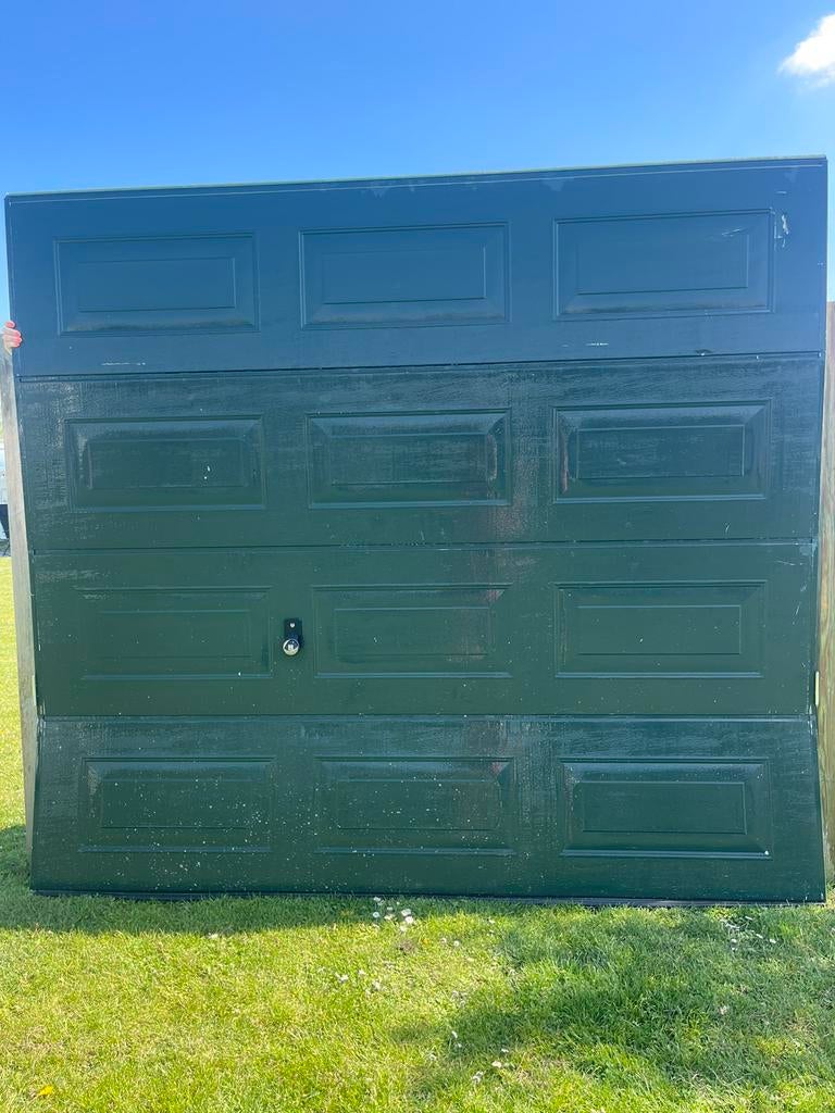 Garagedeur ISO40 Hormann rall 6009 levering of montage, Doe-het-zelf en Verbouw, Ophalen of Verzenden, 120 cm of meer, Garagedeur