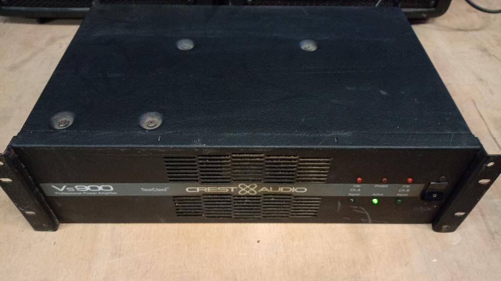 Crest Audio VS900 PA versterker, Overige merken, Gebruikt, Ophalen of Verzenden, 120 watt of meer