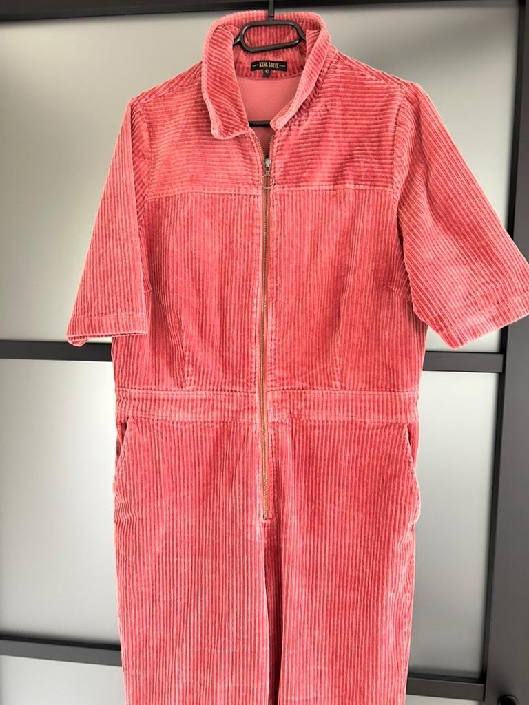 King Louie maat XL corduroy roze jumpsuit broekpak 2651, Kleding | Dames, Maat 46/48 (XL) of groter, Ophalen of Verzenden, Zo goed als nieuw
