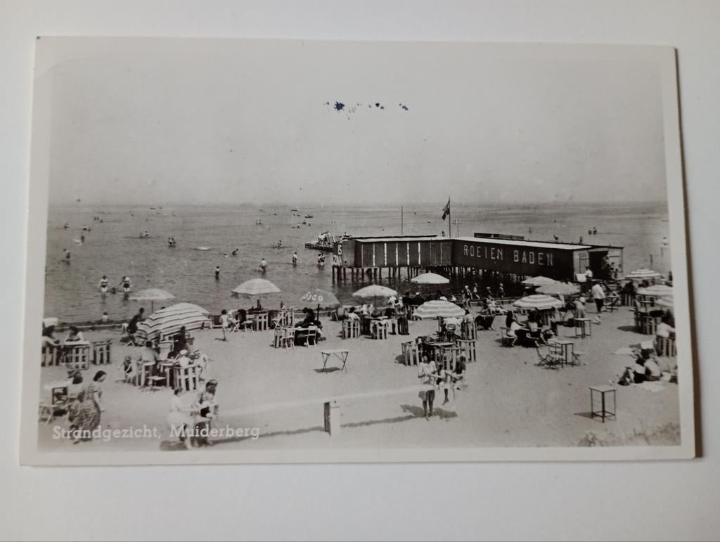 Muiderberg 1950, Ophalen of Verzenden, 1940 tot 1960, Gelopen, Noord-Holland