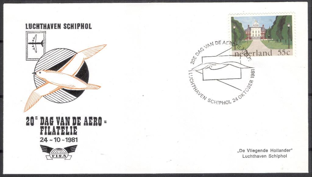 20e dag van de aerofilatelie 1981, Postzegels en Munten, Brieven en Enveloppen | Nederland, Verzenden, Envelop