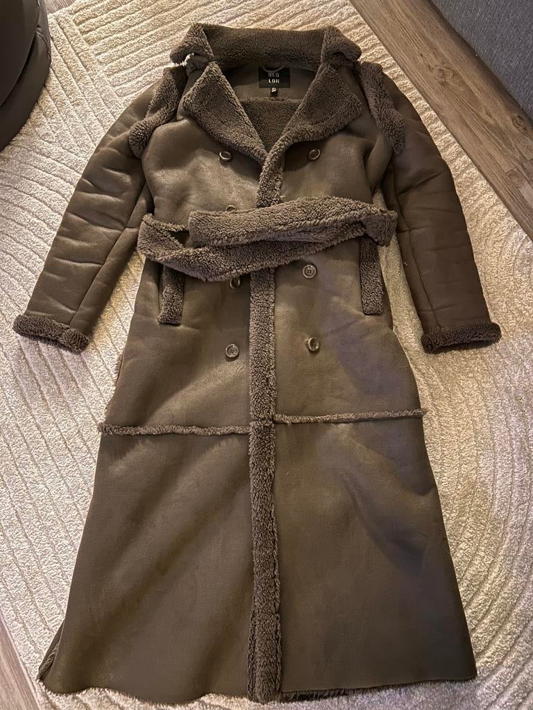 QED-London Jas, Kleding | Dames, Jassen | Winter, Ophalen of Verzenden, Zo goed als nieuw, Maat 34 (XS) of kleiner, Bruin