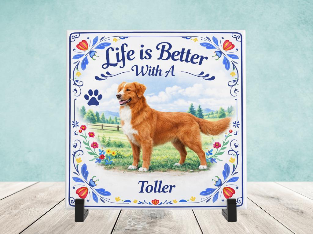 Life is Better with a Toller - Tegel, Verzenden, Nieuw