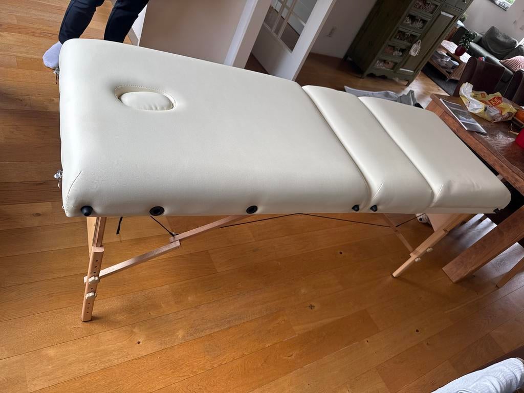 Tectake massagebank met transporttas, Sport en Fitness, Massageproducten, Zo goed als nieuw, Massagetafel, Ophalen